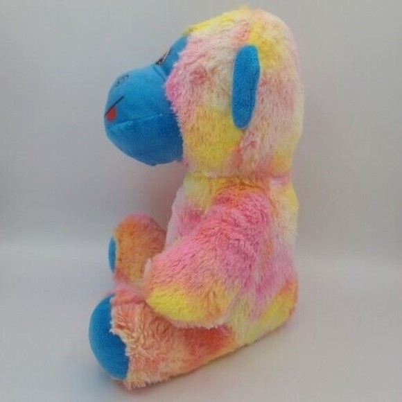 A&A Global Monkey Blue Face Rainbow Plush  Pastel - Picture 3 of 12